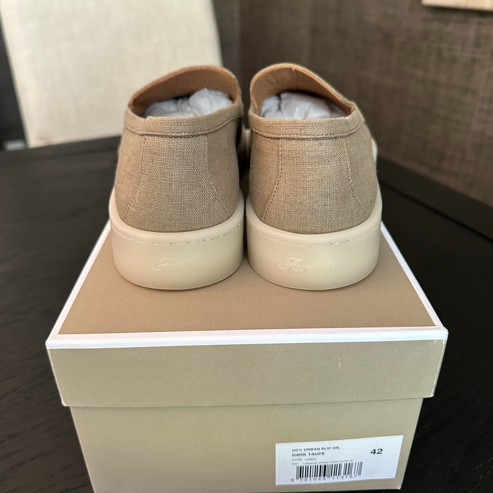Dark Taupe Linen Urban Loafer - Picture 7 of 7
